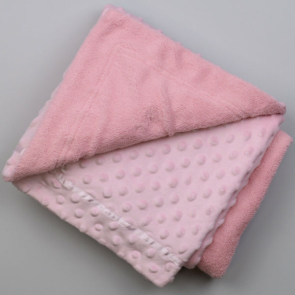 baby girls bow pink blanket
