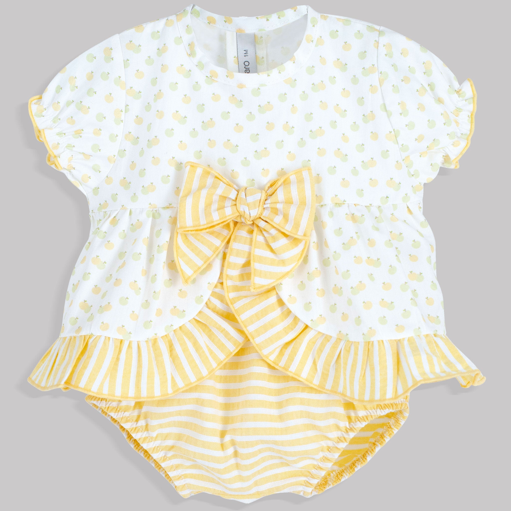 baby girls lemon calamaro saummer outfit