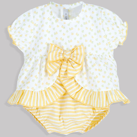 baby girls lemon calamaro saummer outfit