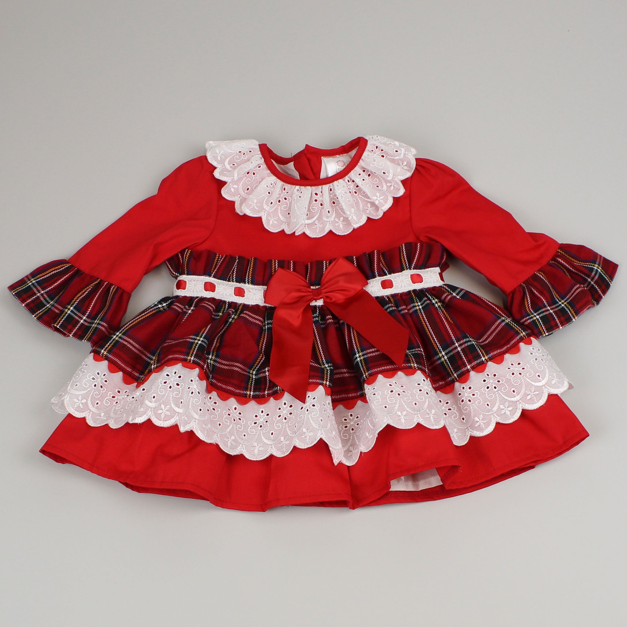 baby girls christmas tartan dress