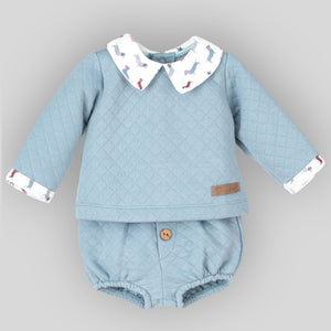 baby boys two piece outfit jam pants and jumper