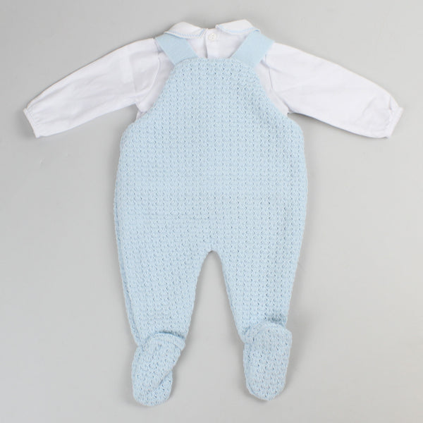 baby boys knitted outfit and shirt
