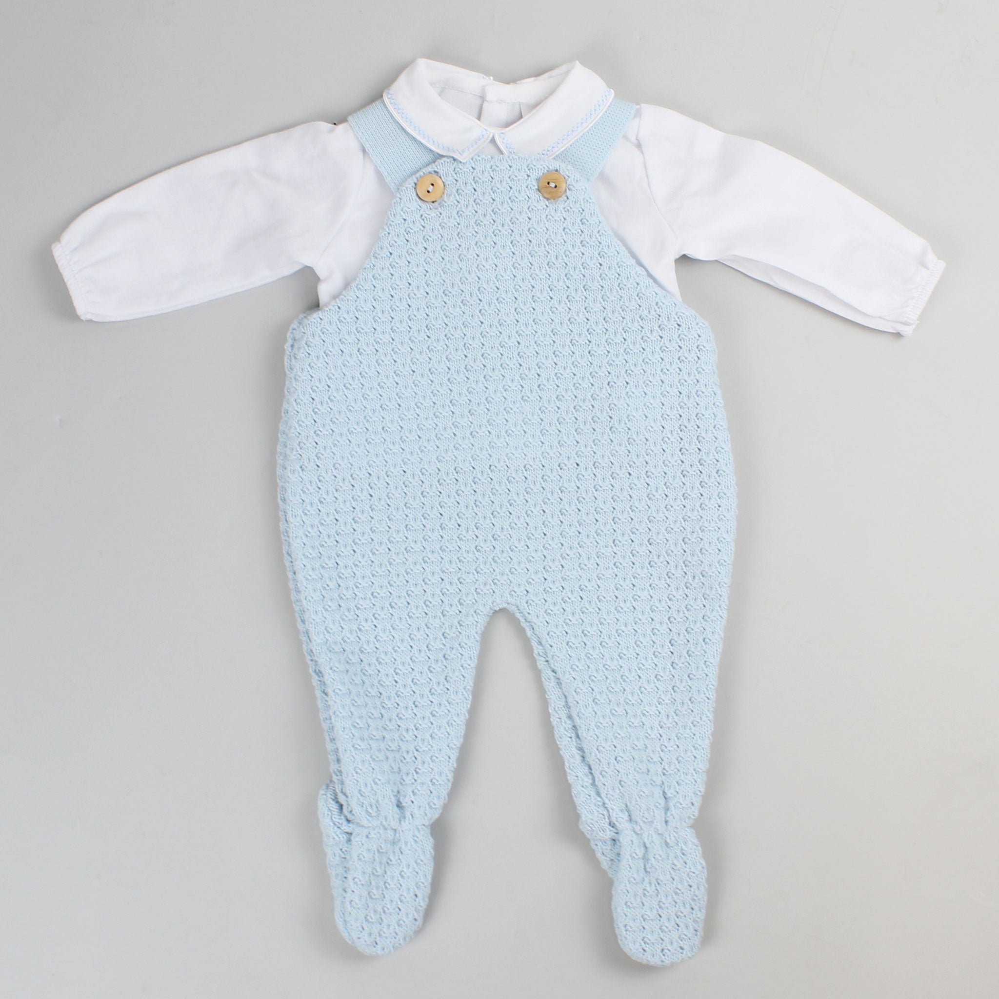 Baby boys knitted dungarees