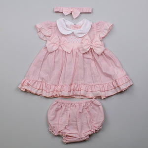 BABY GIRLS THREE PIECE SUMMER DRESS 