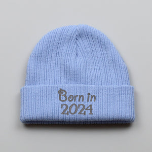Born in 2024 Blue Beanie