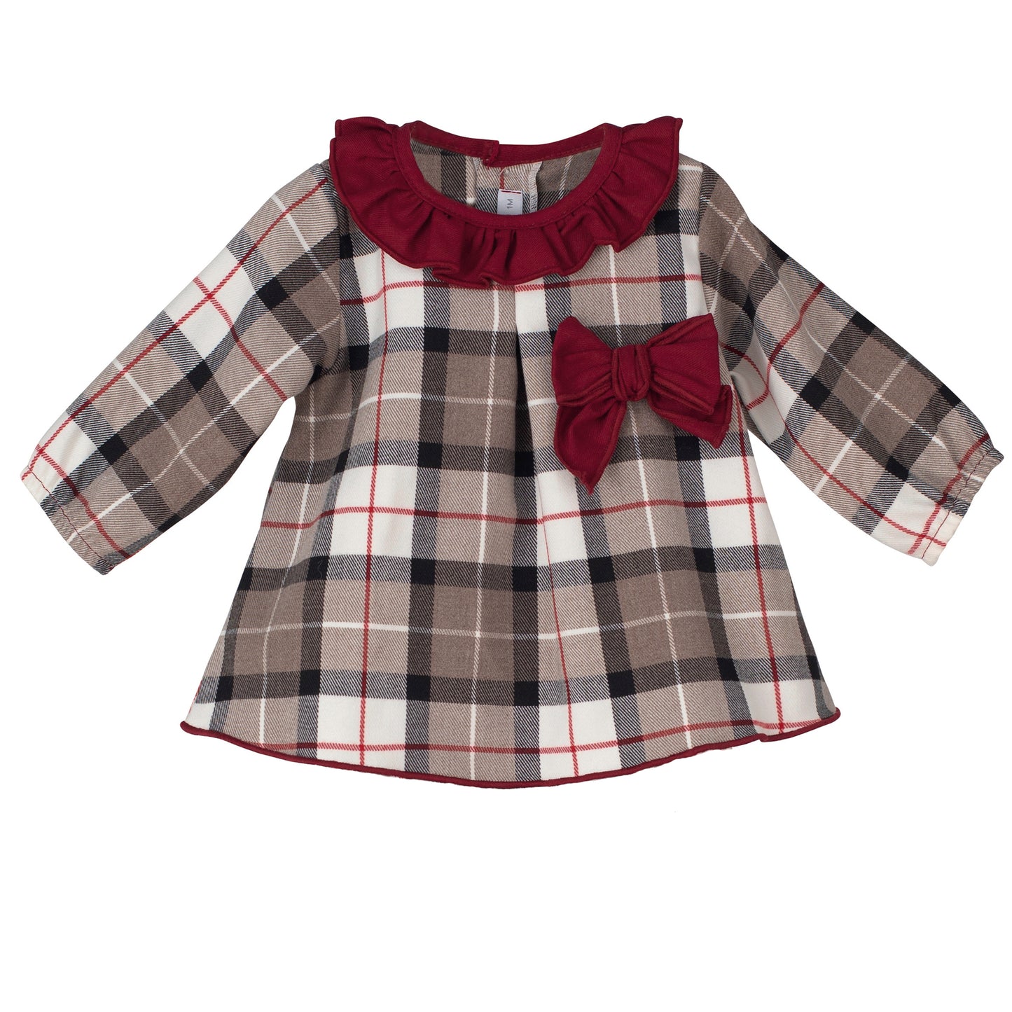 Calamaro Girls Check Dress with Bow Detail – 2–3 Years | Clearance – Last One