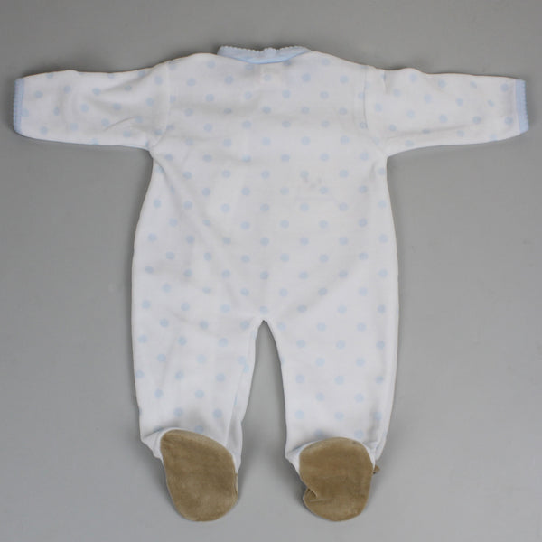 baby boys first outfit bear velour
