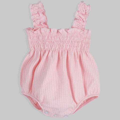 baby girls two piece pink summer romper