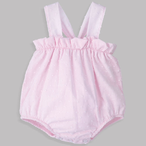 baby girls pink summer romper