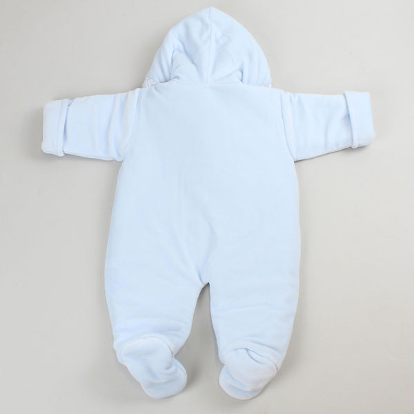 Baby boys snowsuit, winter outfit in blue