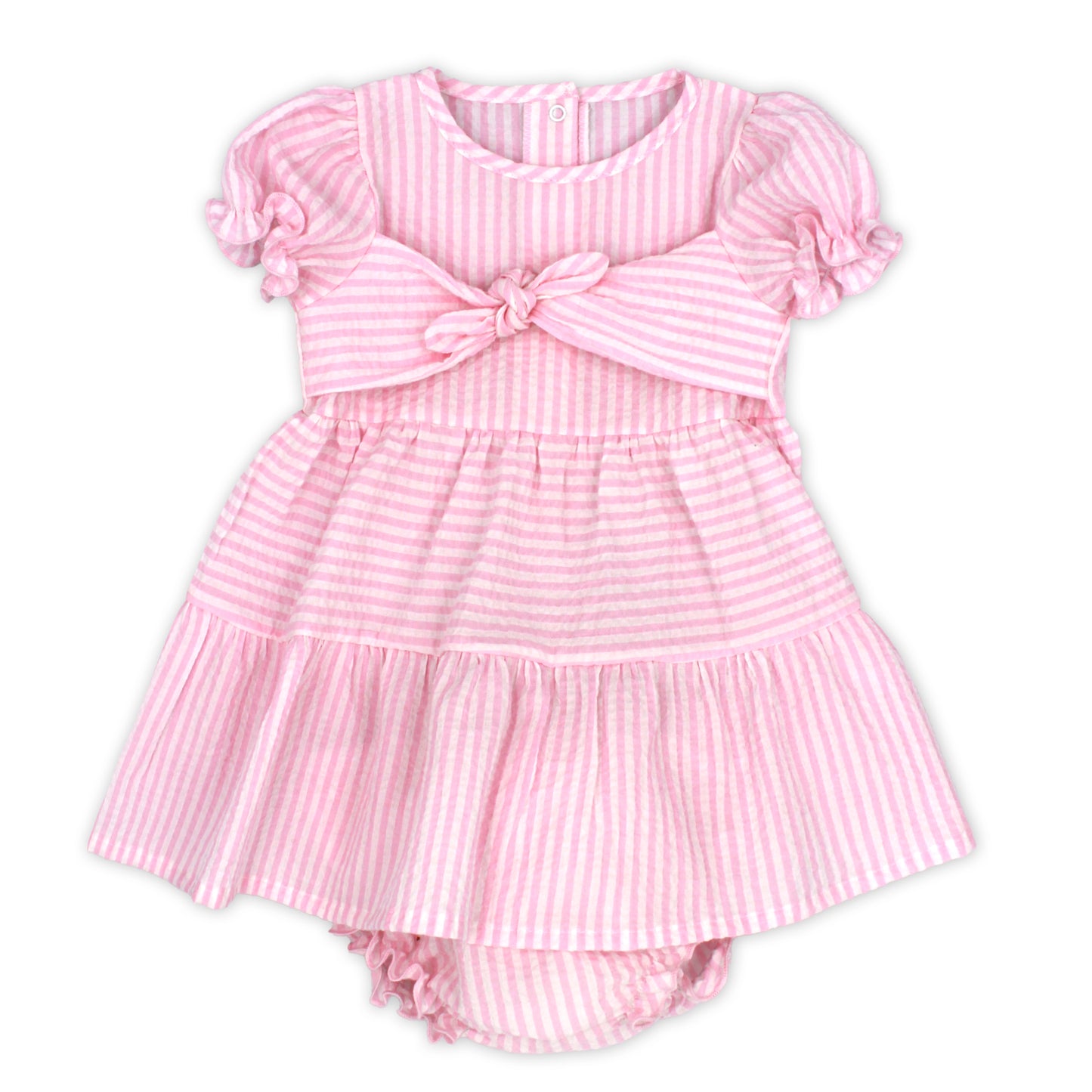 Rapife Pink Stripe Baby Dress & Knickers Set