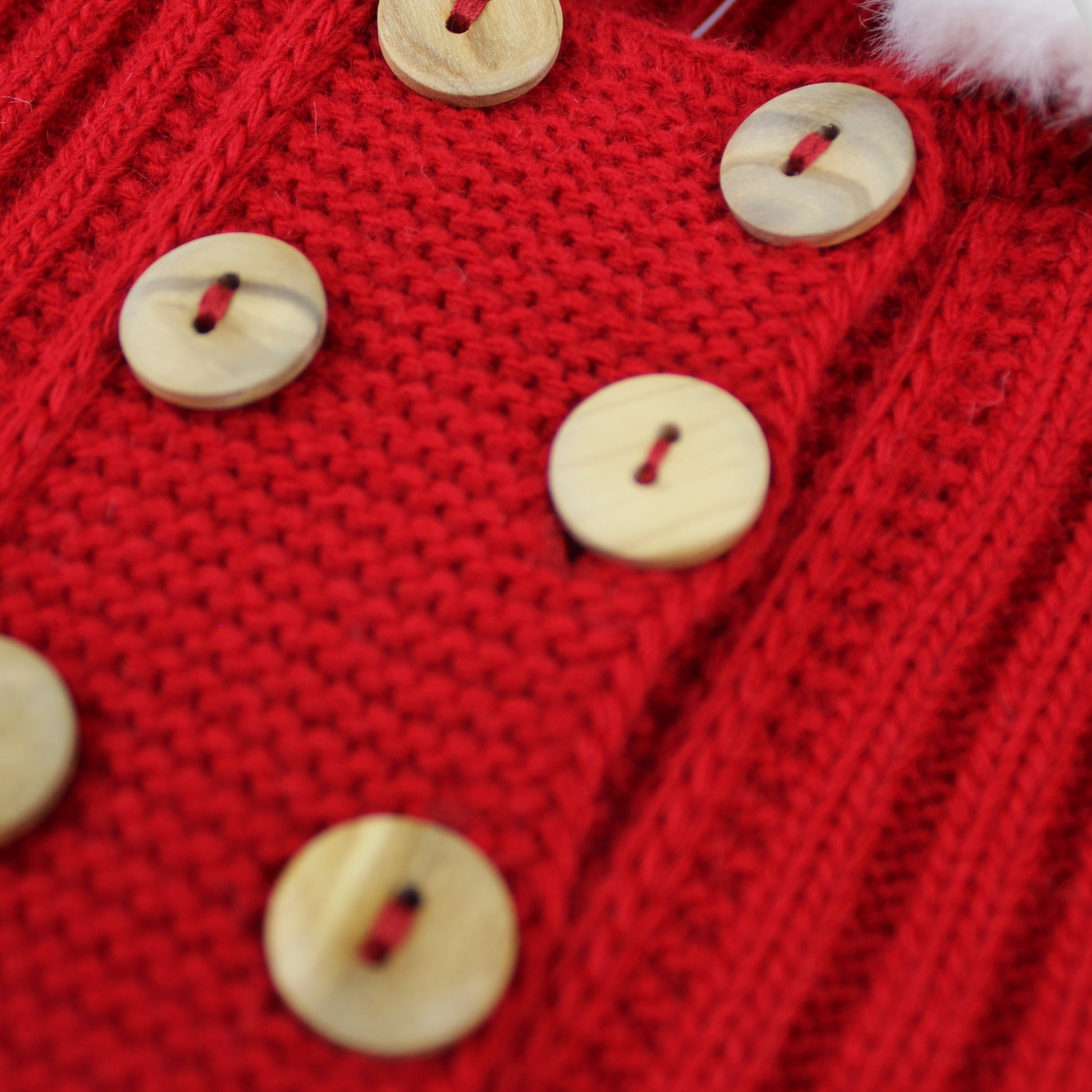 Baby Girls Red Jacket and Bonnet