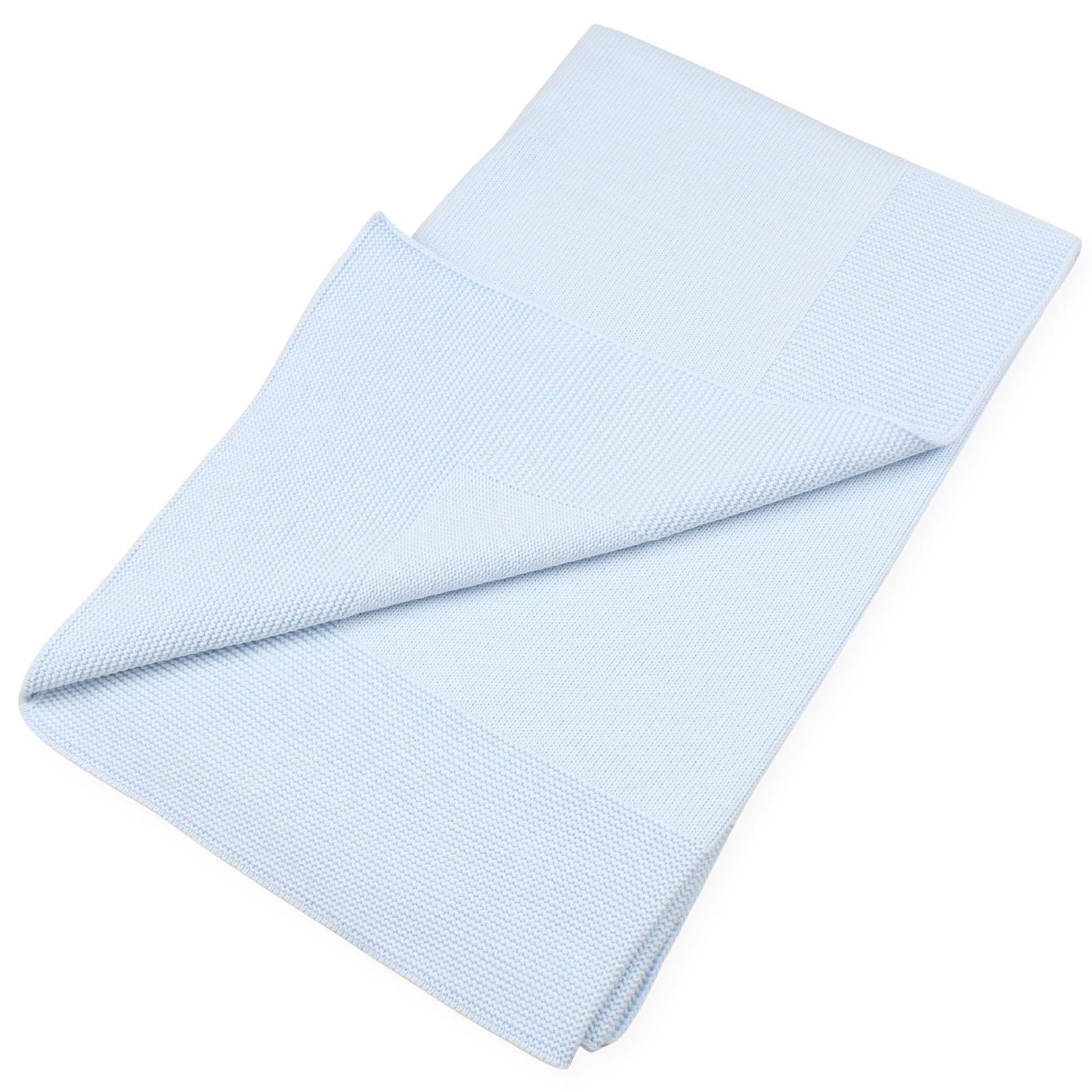 Pex Soft Knitted Baby Blanket with Bunny Design – Blue