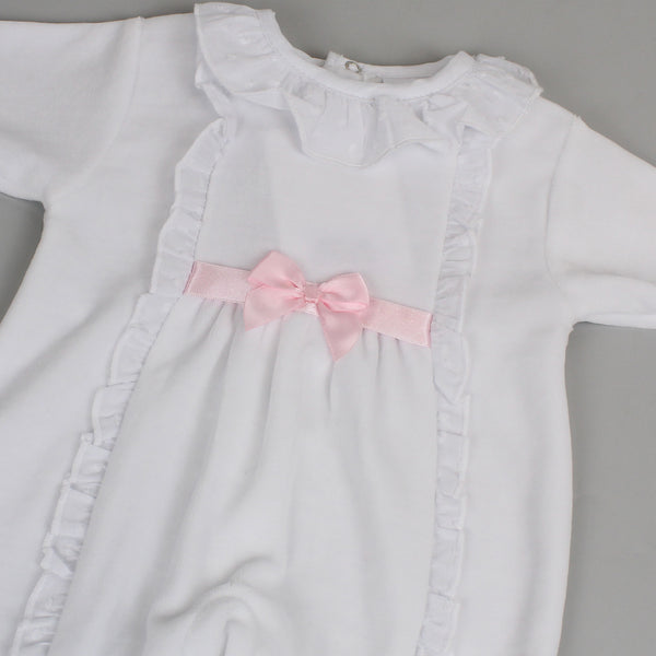 baby girls newborn first outfit sleepsuit
