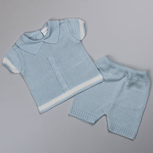 baby boys summer knitted set