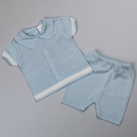 baby boys summer knitted set