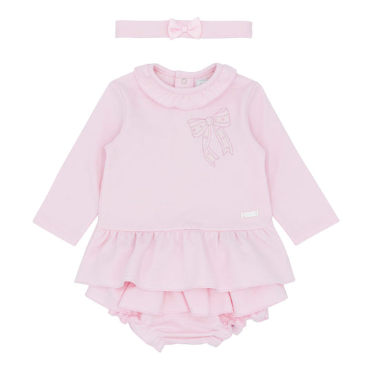 baby girls three piece pink outfit