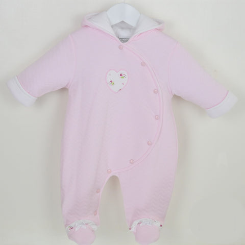 Baby Girls Sweetheart Snowsuit- Pink - Pex