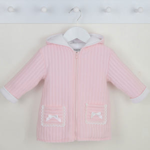 baby girls pink pex coat