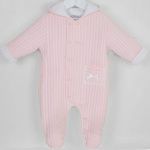 baby girls pink pex snowsuit