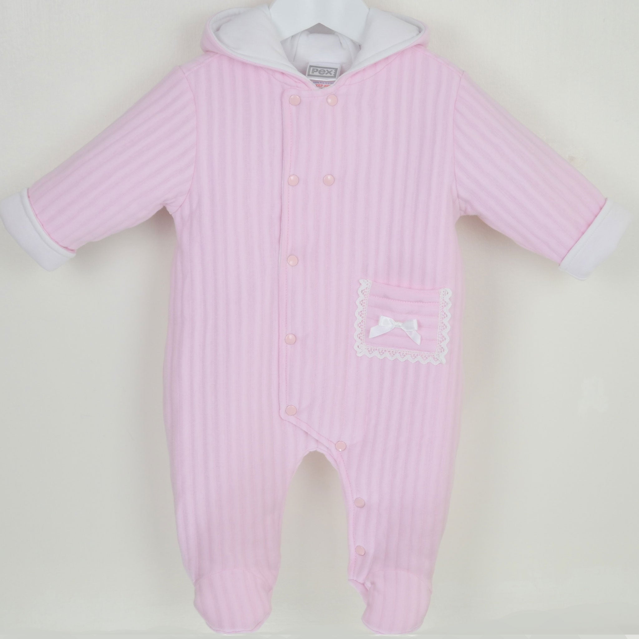 Baby Girls Snowsuit- Pink - Pex