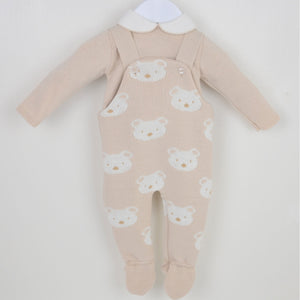 beige baby two piece outfit