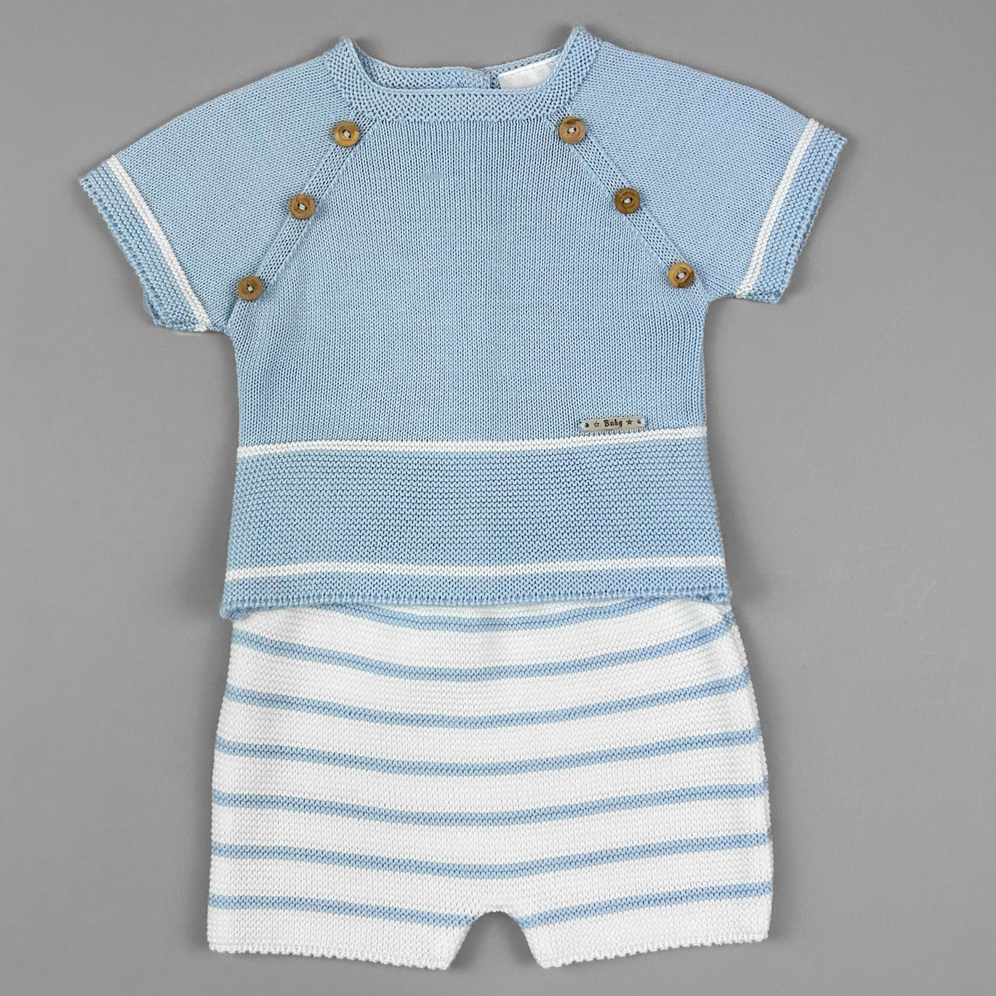 BABY BOYS KNITTED TWO PIECE PEX OUTFIT