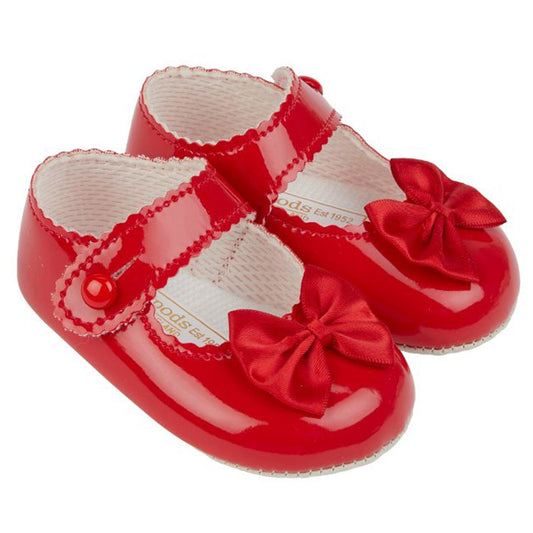 Baby Girl Red Pram Shoes