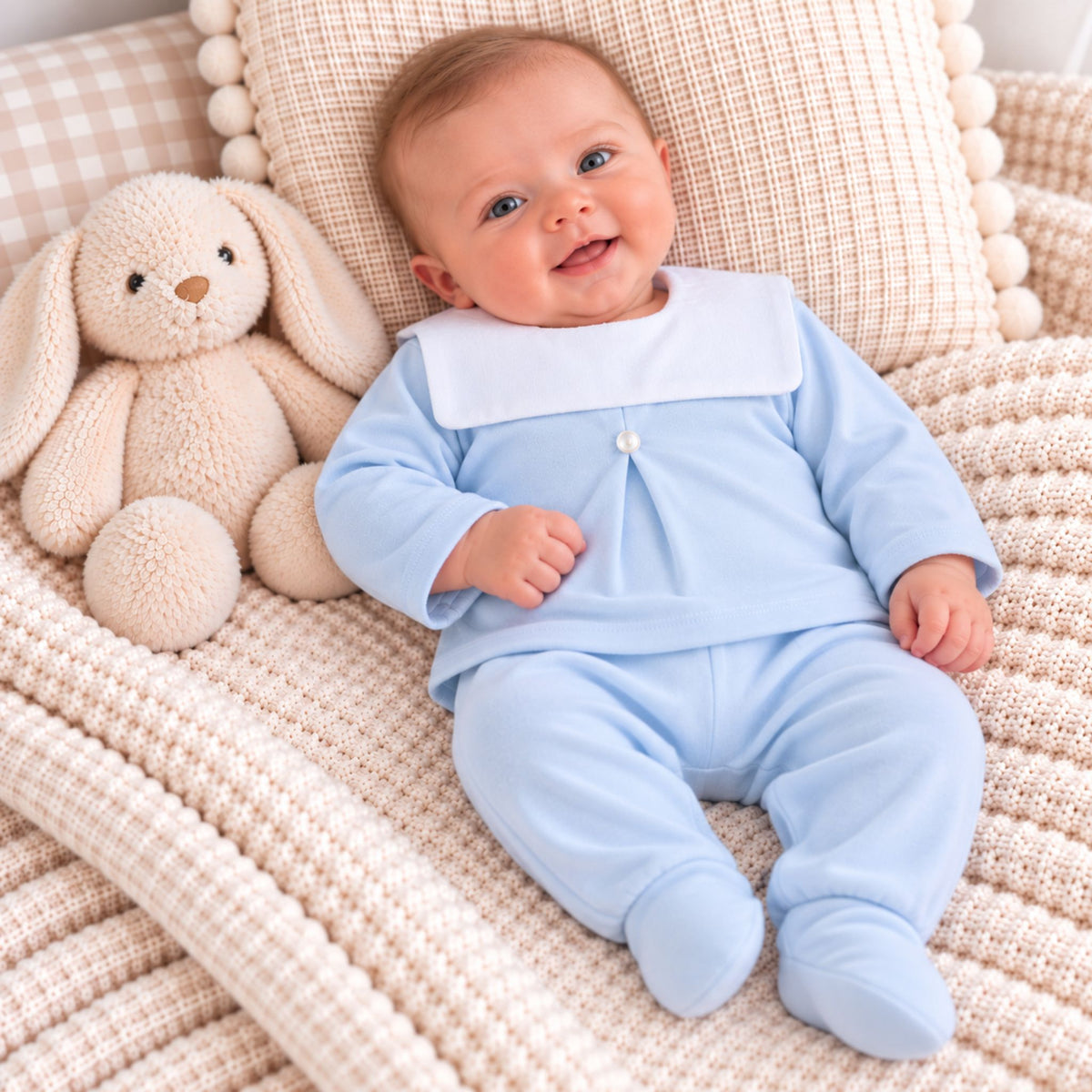 baby boy two piece cotton outfit