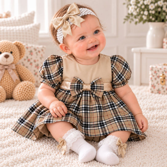 baby girl tartan dress