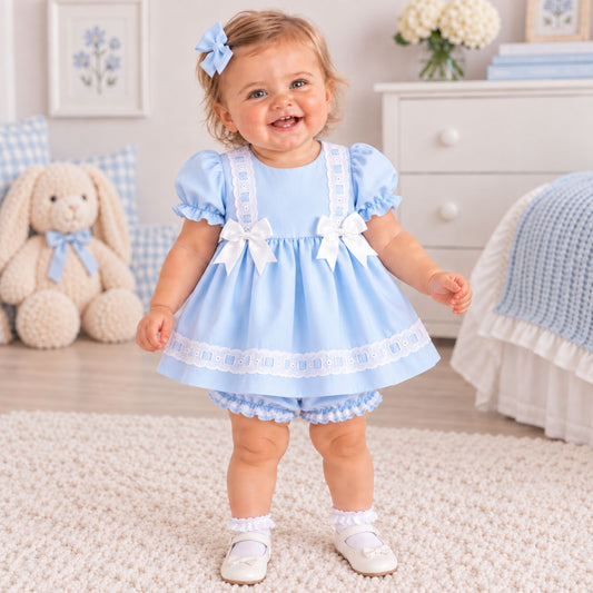 blue baby girl dress
