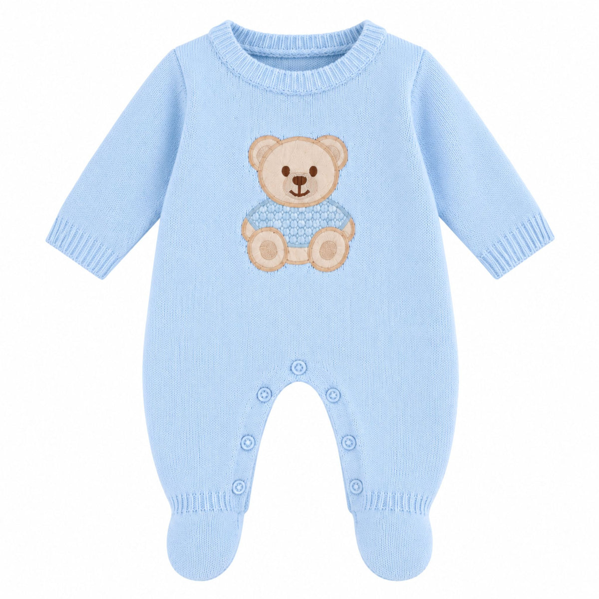 Baby boy knitted all in one outfit 