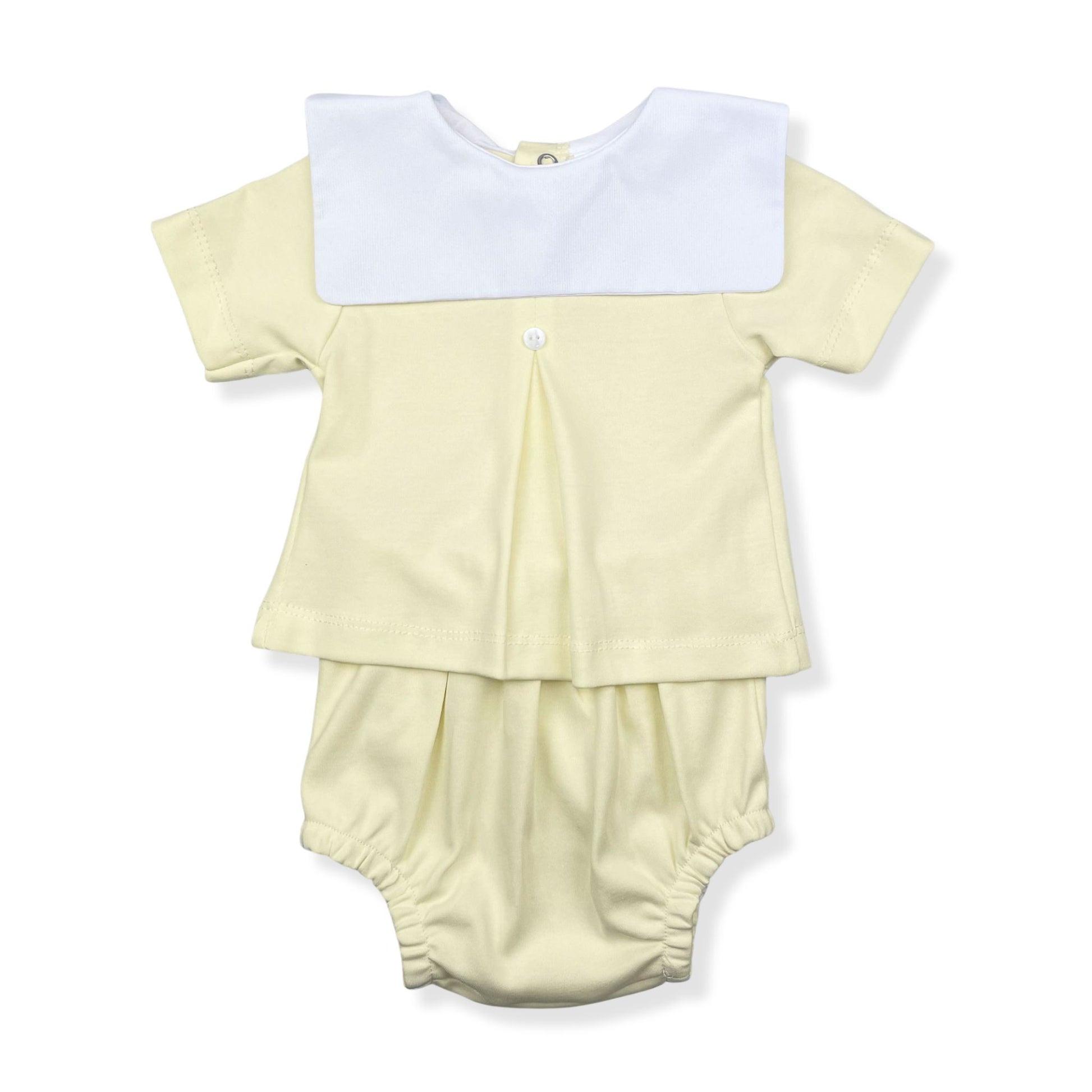 baby unisex yellow summer outfit