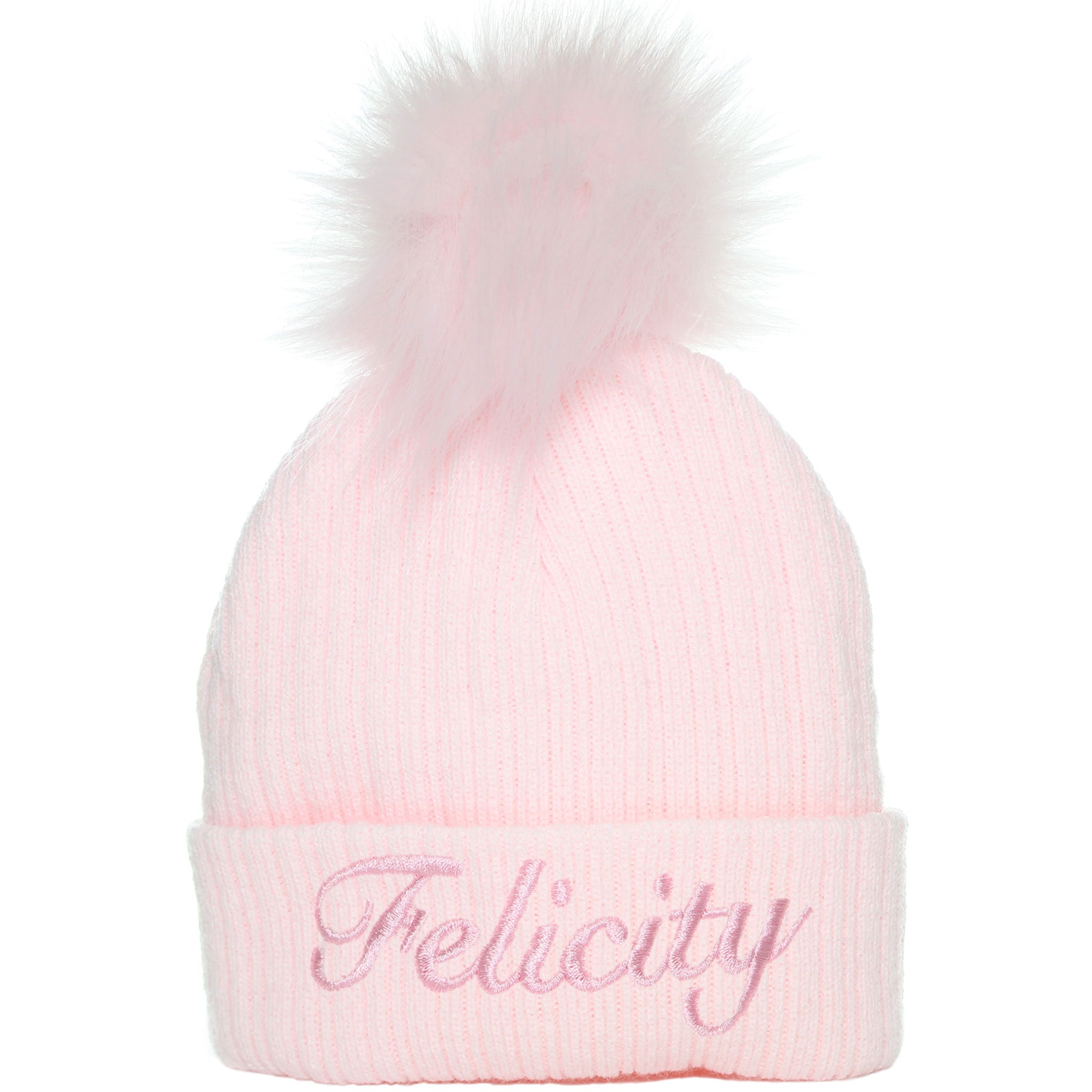 personalised paste baby girls hat