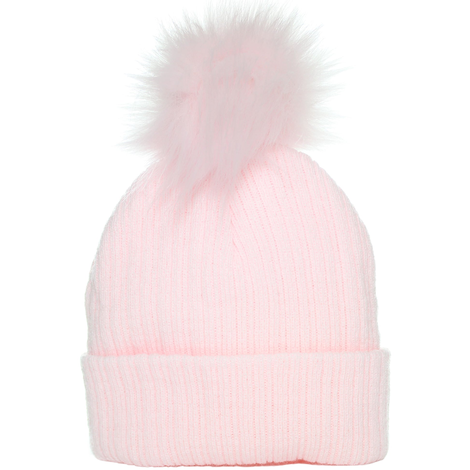Baby Girls Pink Pom Hat