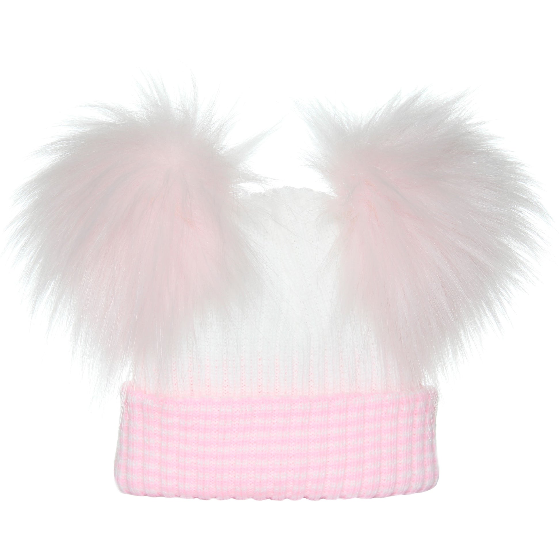baby girls pink waffle newborn hat