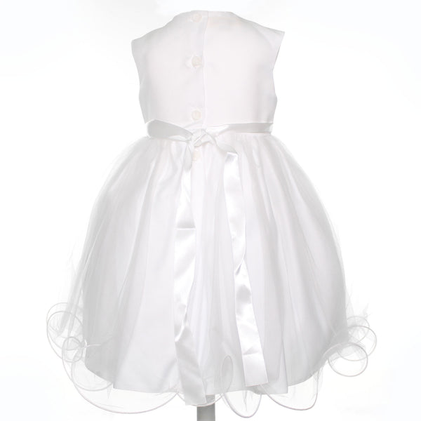baby girls white christening dress