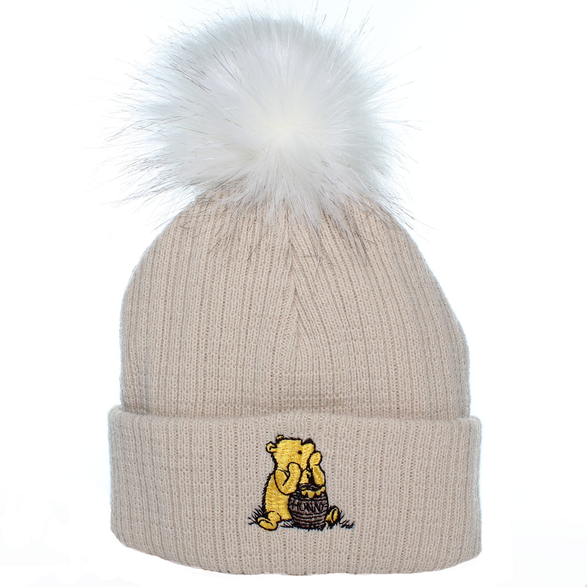 baby hat beige bear