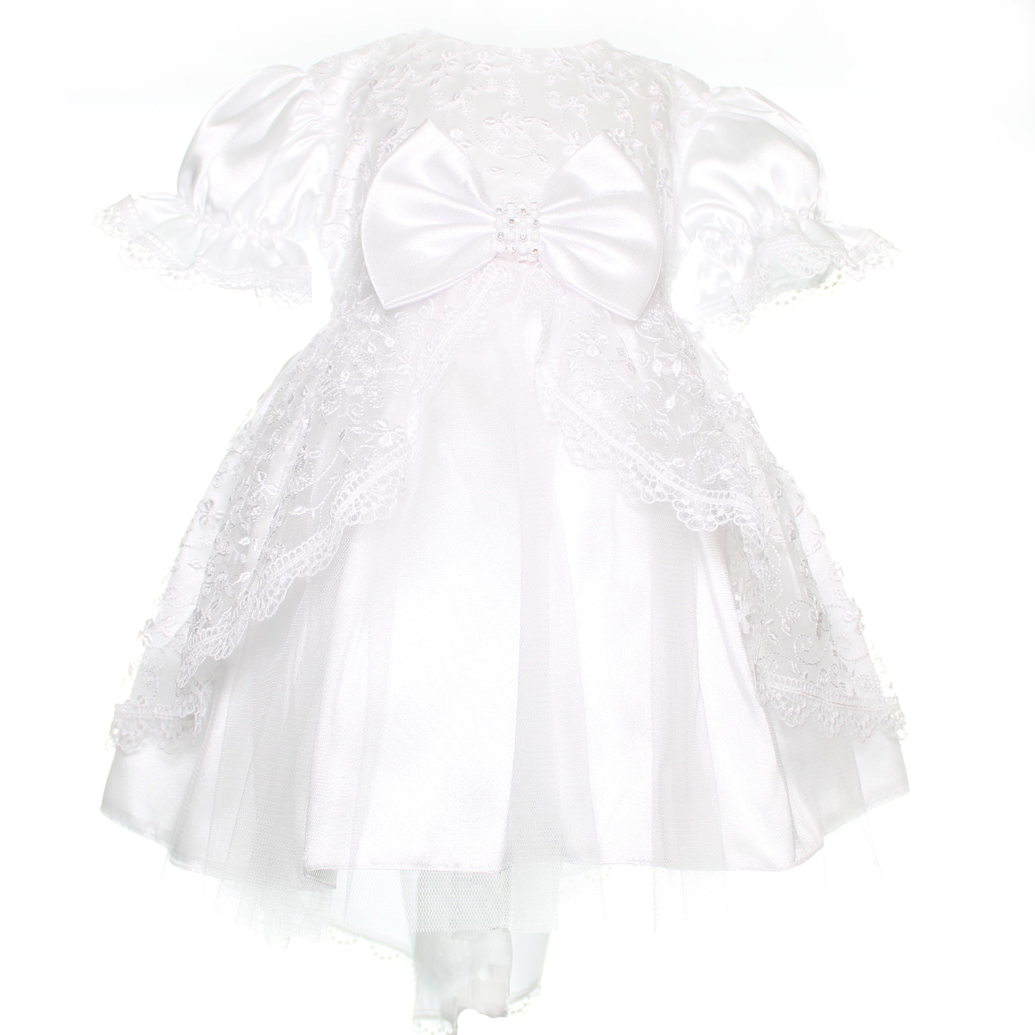 baby girl white christening dress