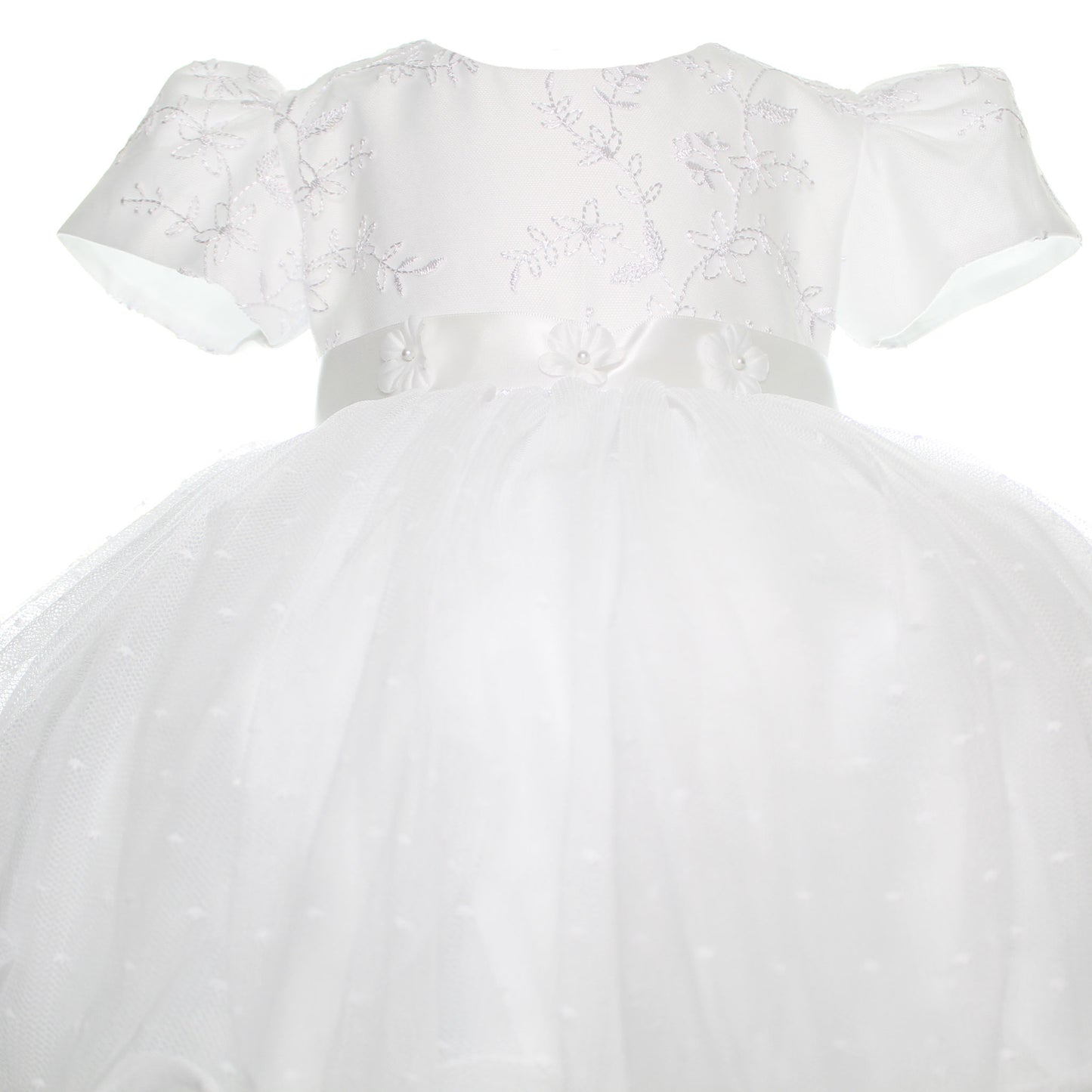Baby Girls  Christening Dress - White Occasion Dress