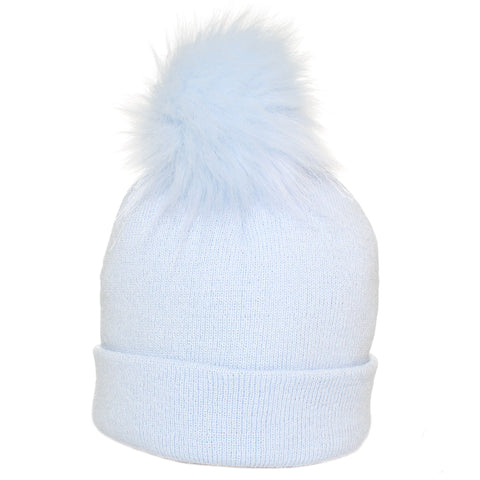 blue boys pastel knitted hat