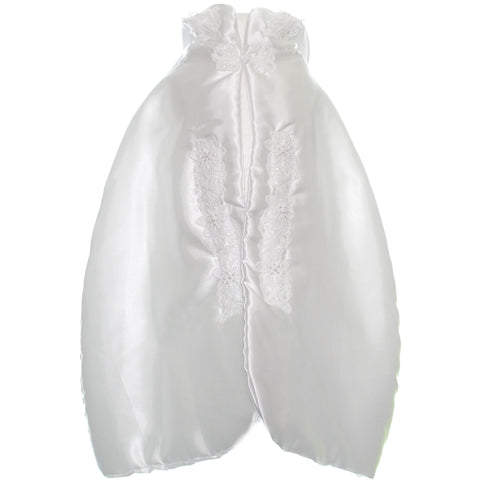 Christening Cape -Baby Girl Baptism Cape with Hood
