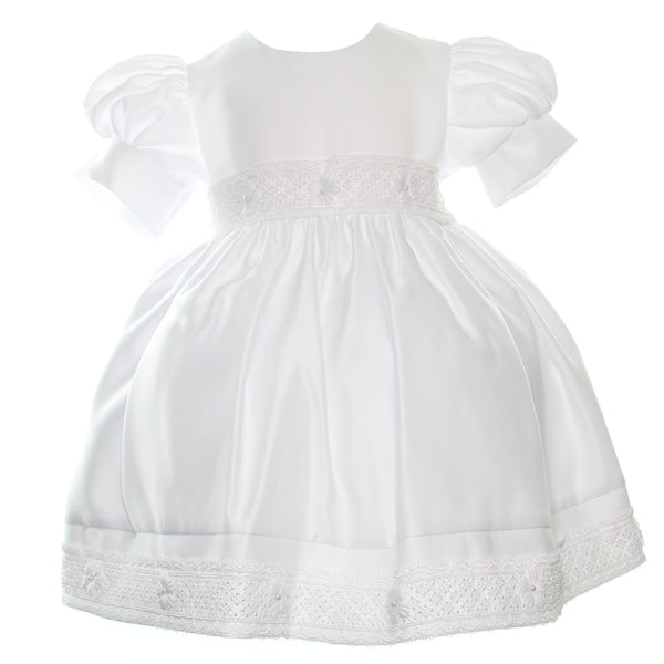 Baby Girls White Occasion Dress with Hat