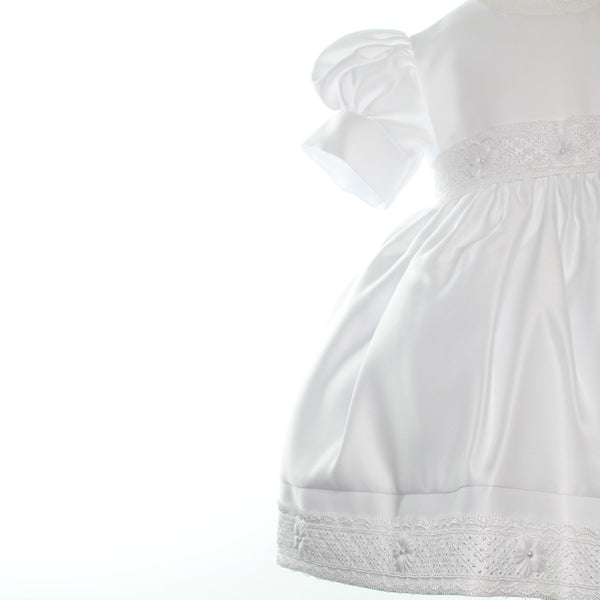 Baby Girls White Occasion Dress with Hat