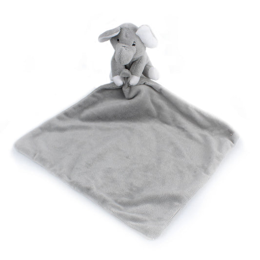 baby comforter grey elephant