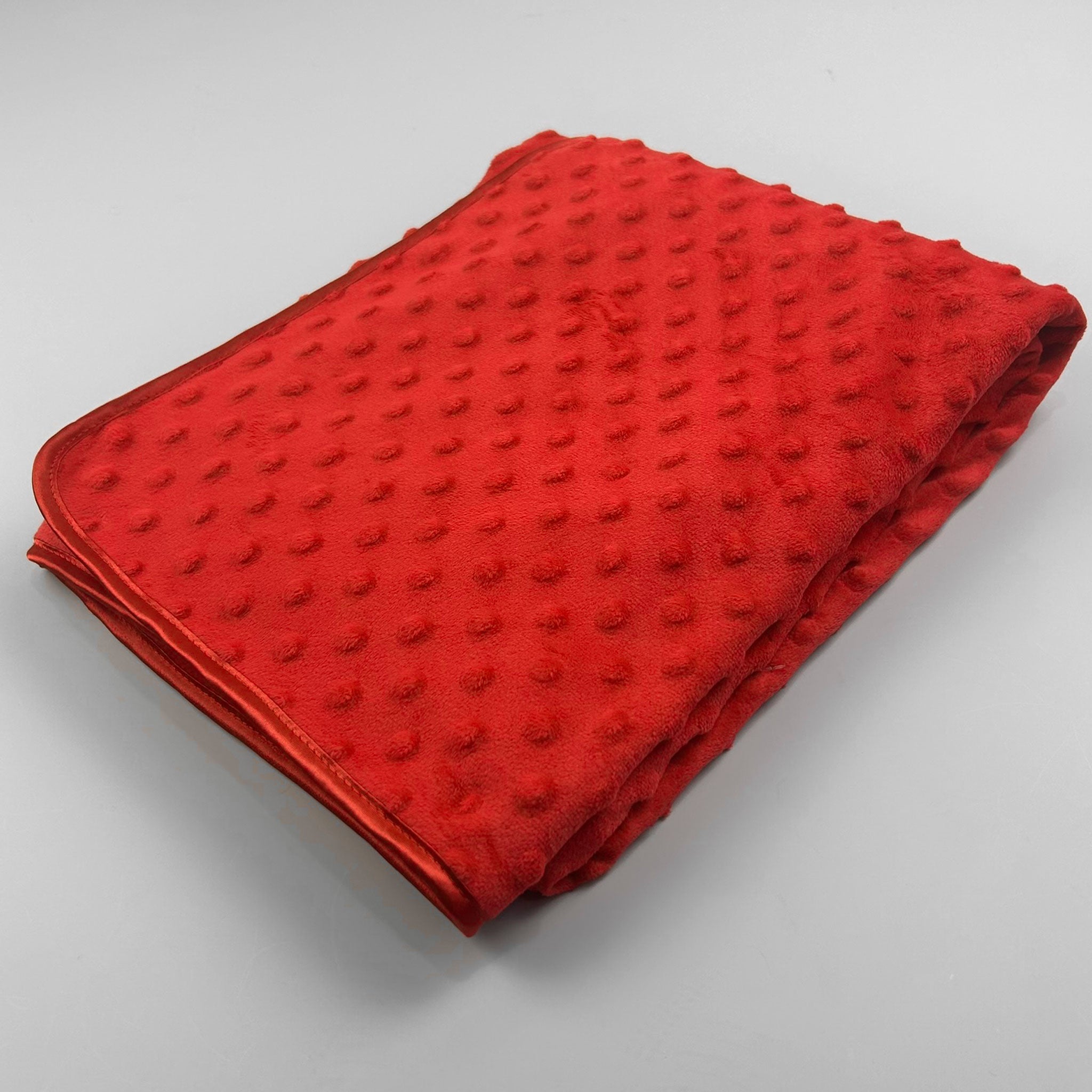 red unisex baby blanket