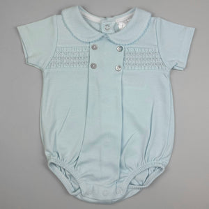 pex baby boys summer blue romper
