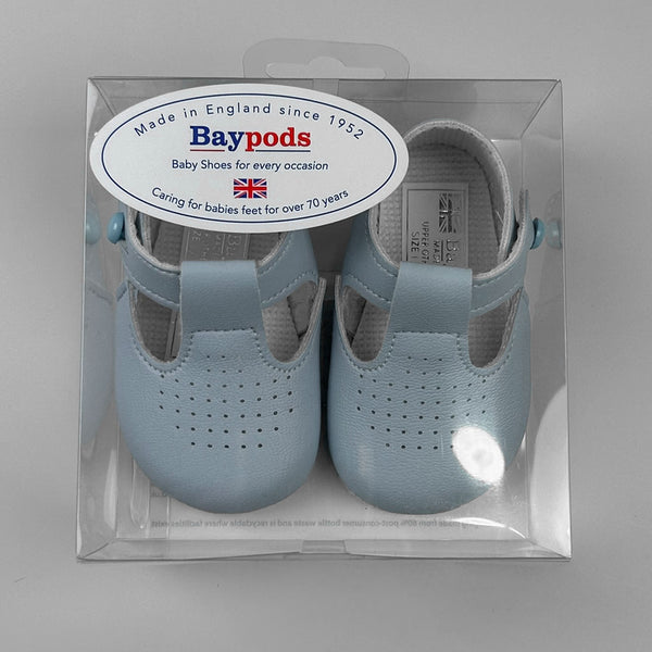 baby boys blue pram soft sole shoes