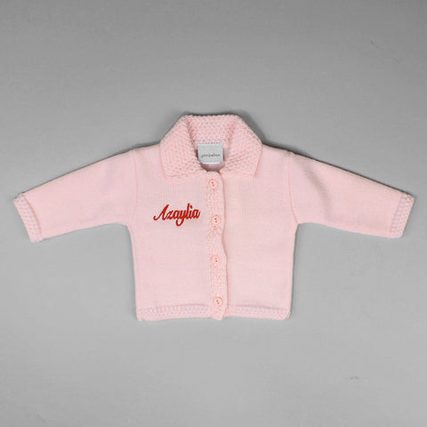 personalised baby girls cardigan