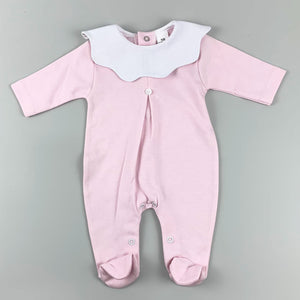 Baby Girls Cotton Sleepsuit - Pink